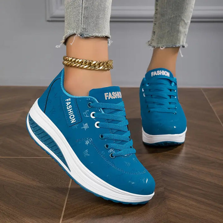 Sable - Sneakers stringate con plateau stile casual