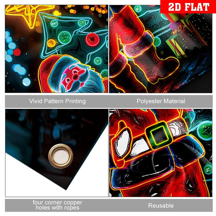 Caroline - Striscione Neon di Natale per Porta