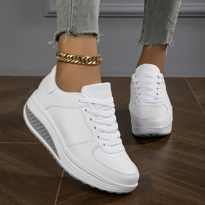 Qira - Sneakers stringate con suola platform