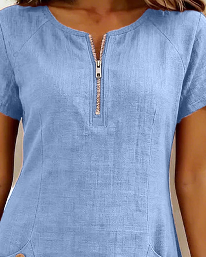 Girella - Abito a trapezio in lino leggero