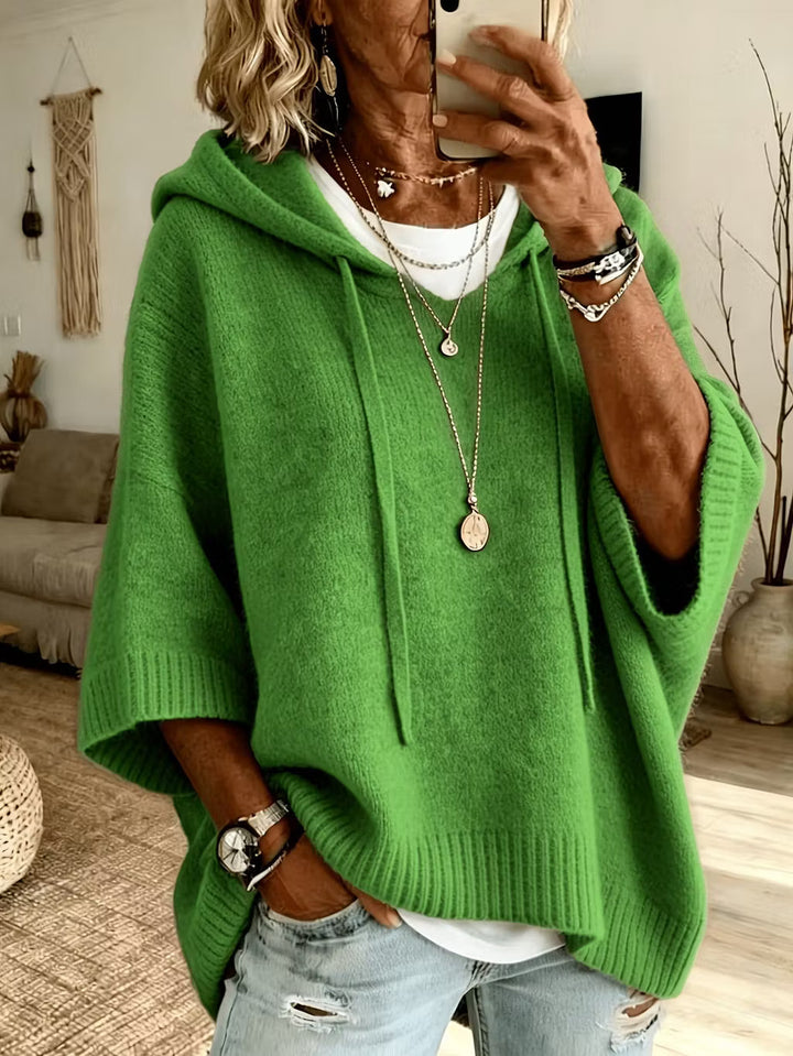 Zoralisse - Maglione con cappuccio oversize avvolgente