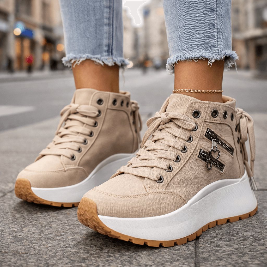 Wella - Sneakers imbottite a suola spessa