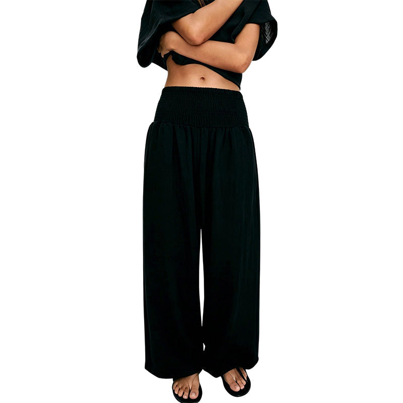 Anavie - Pantaloni harem morbidi al tatto