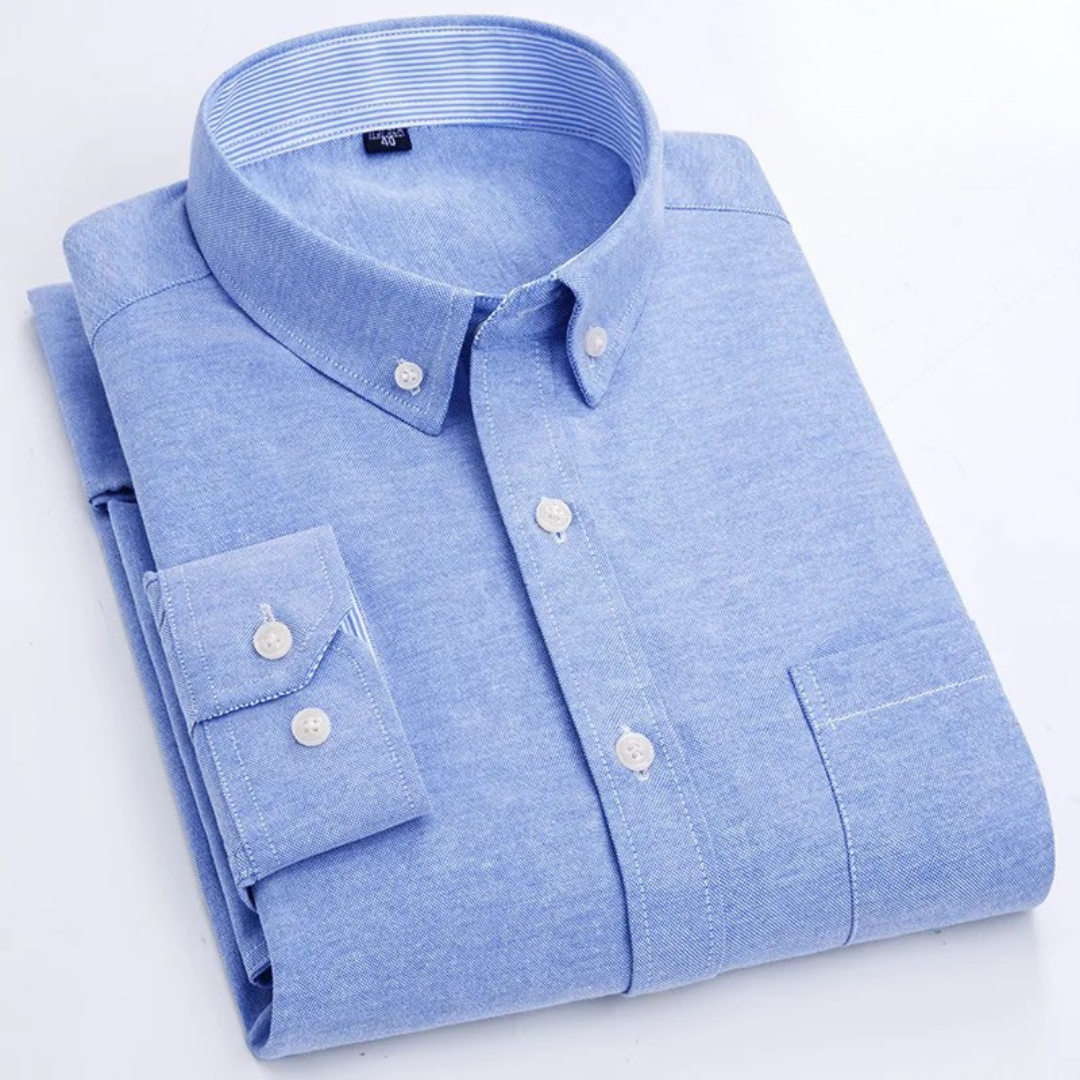 Edison - Camicia button-down a maniche lunghe di pregio