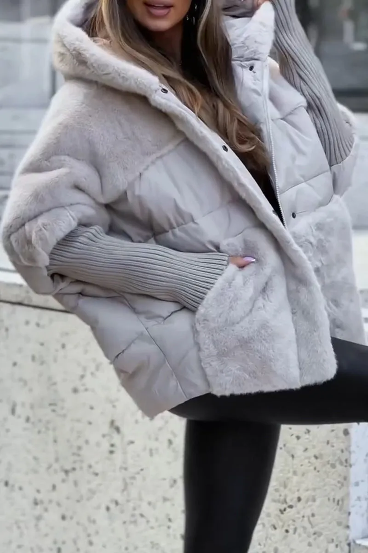 Audra - Giacca invernale con cappuccio imbottito