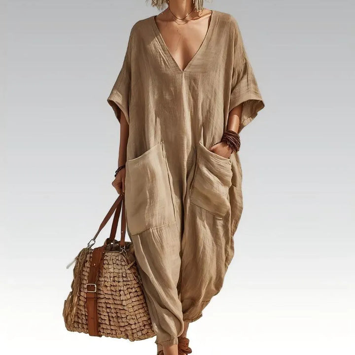 Evelisse - Tuta con maniche a pipistrello e tasche