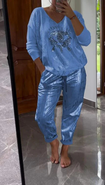 Noravelle - Completo loungewear due pezzi morbido al tatto
