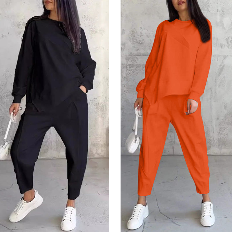 Eulavie - Completo loungewear oversize effetto soft touch