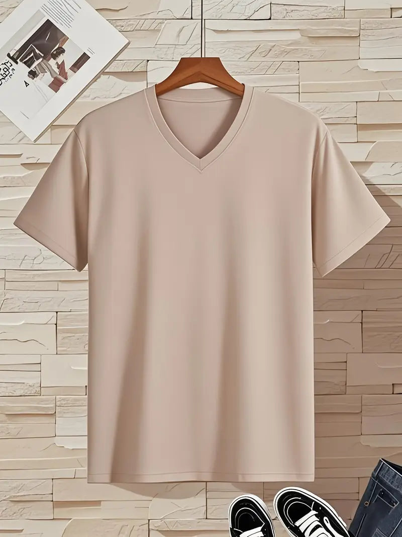 Trevor - T-shirt con scollo a V dal tocco morbido