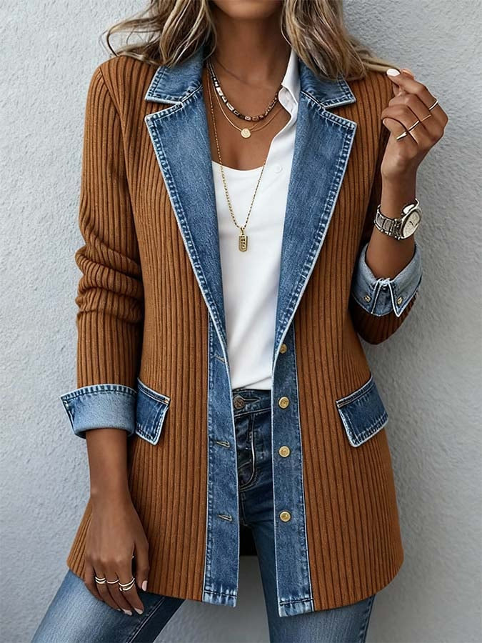 Zyrelle - Cardigan casual in maglia a bottoni