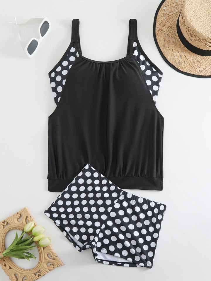 Celandine - Set bikini retrò a pois ad asciugatura rapida