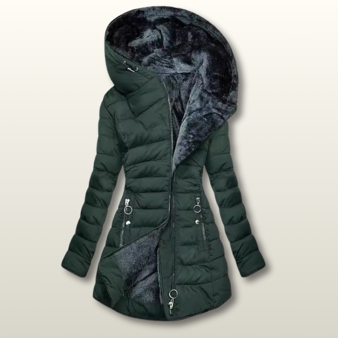 Charlotte - Cappotto Casual Elegante con Cappuccio