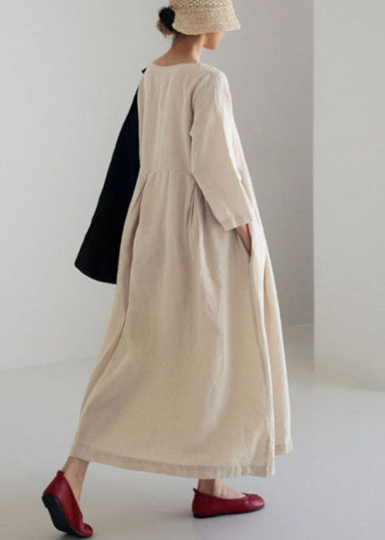 Olive - Abito patchwork leggero