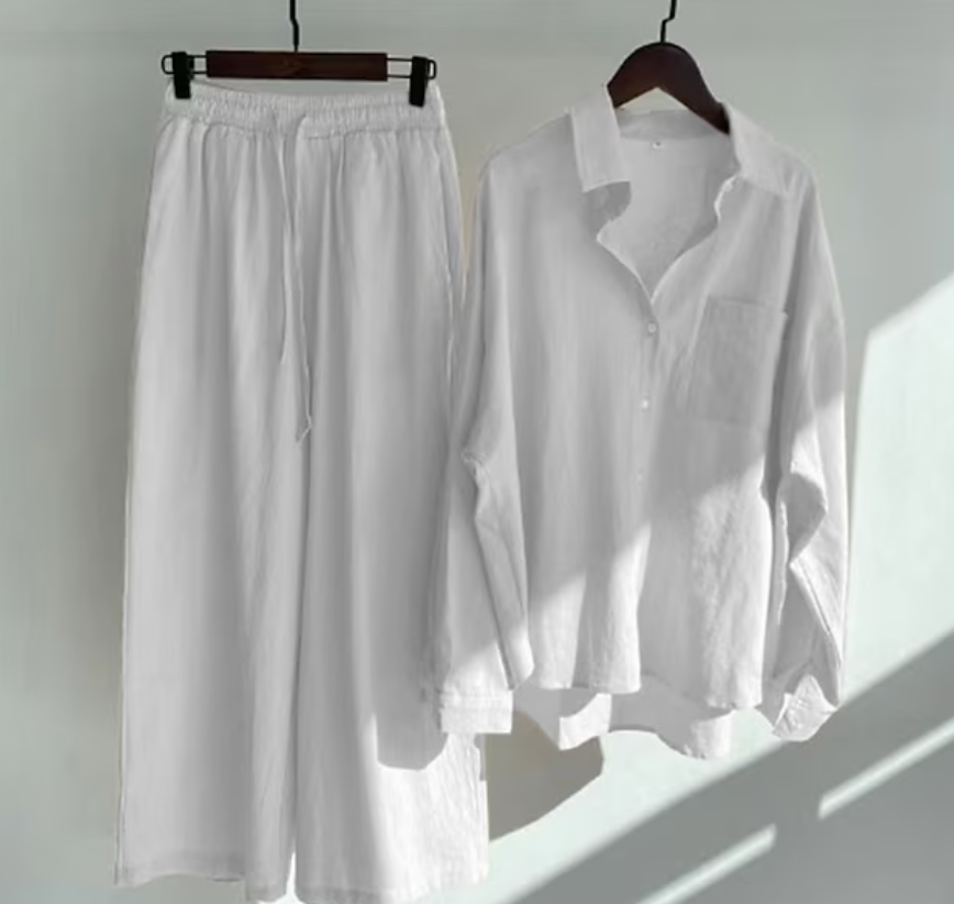 Kairi - Coordinato con blusa oversize e pantaloni palazzo
