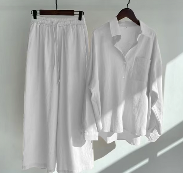 Kairi - Coordinato con blusa oversize e pantaloni palazzo