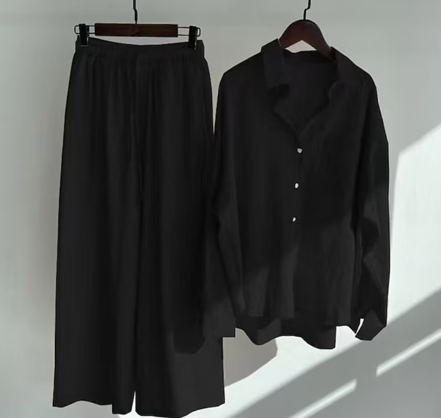 Kairi - Coordinato con blusa oversize e pantaloni palazzo