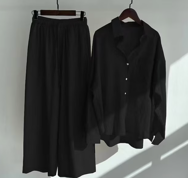 Kairi - Coordinato con blusa oversize e pantaloni palazzo