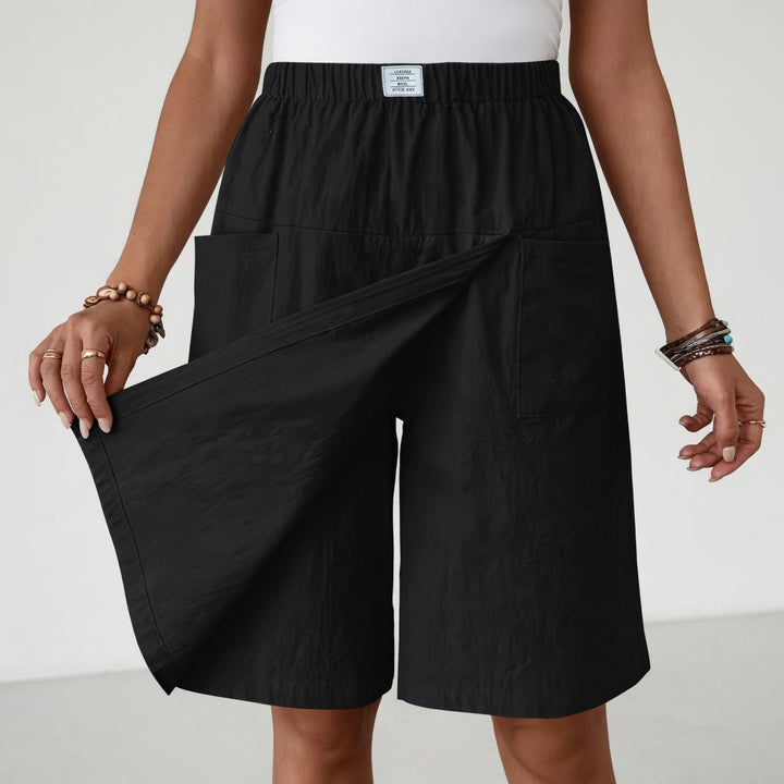 Fiorisse - Gonna-pantaloncino premium con pannello anteriore avvolgente