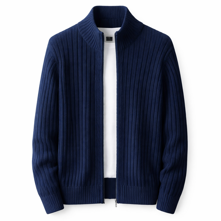 Cass - Cardigan strutturato con zip
