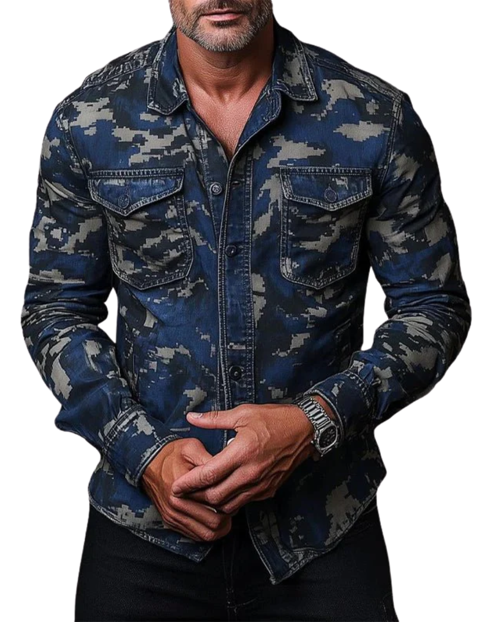 Cassiel - Camicia mimetica soft touch