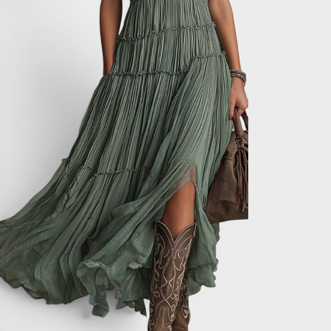 Alexa - Abito lungo boho dal tocco morbido