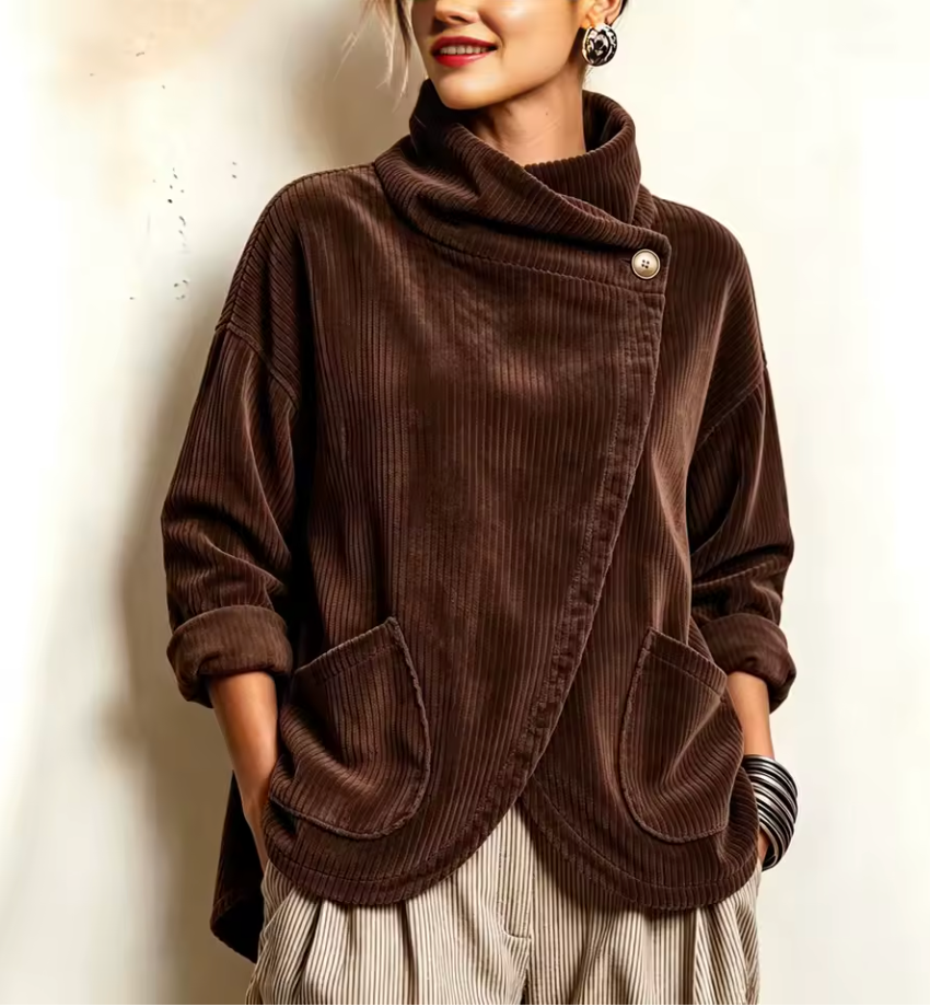Sioned - Cardigan oversize testurizzato