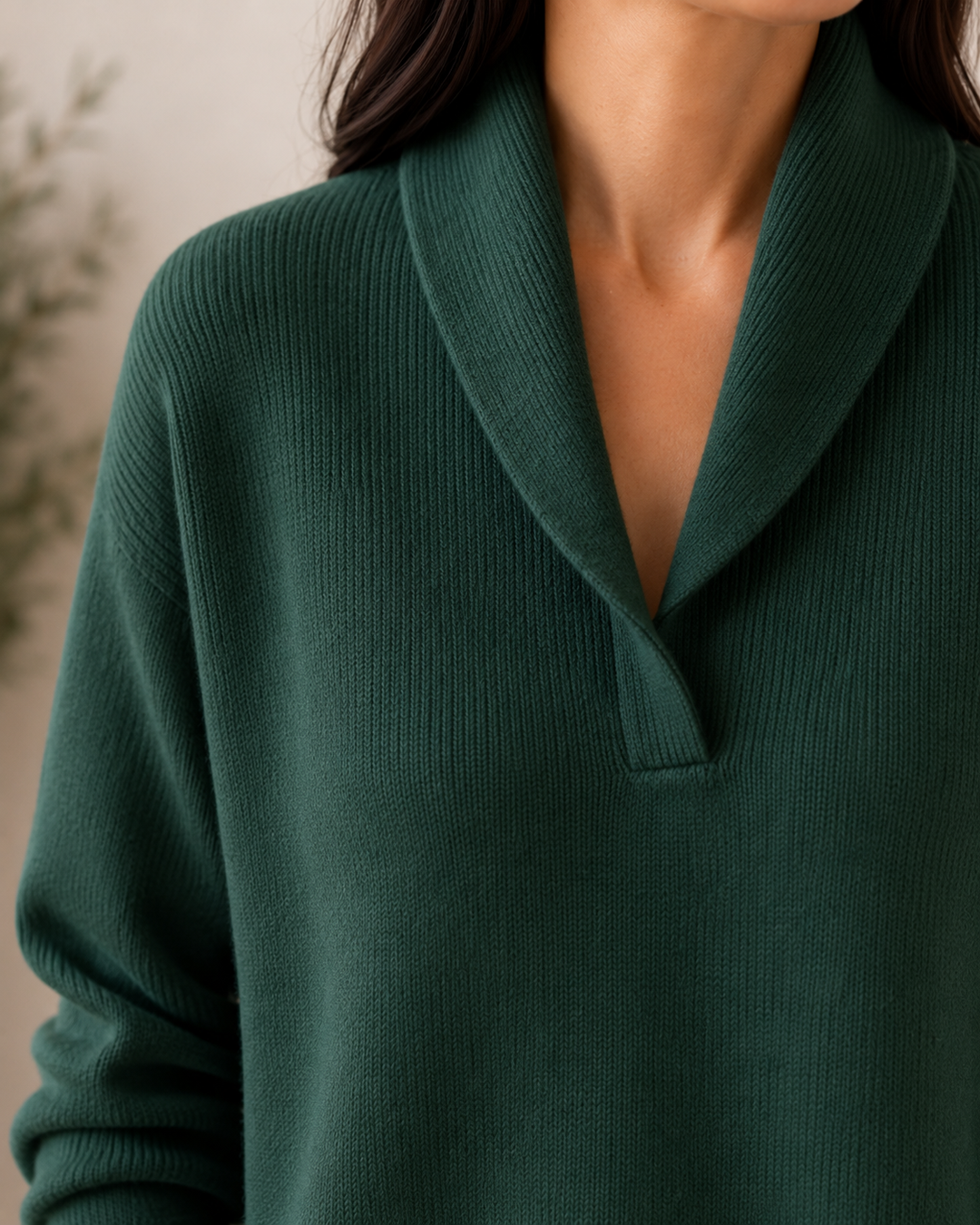 Amandina - Maglione con scollo a V dal tocco morbido