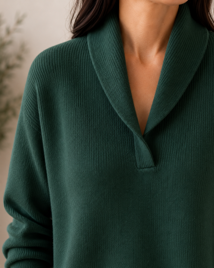 Amandina - Maglione con scollo a V dal tocco morbido