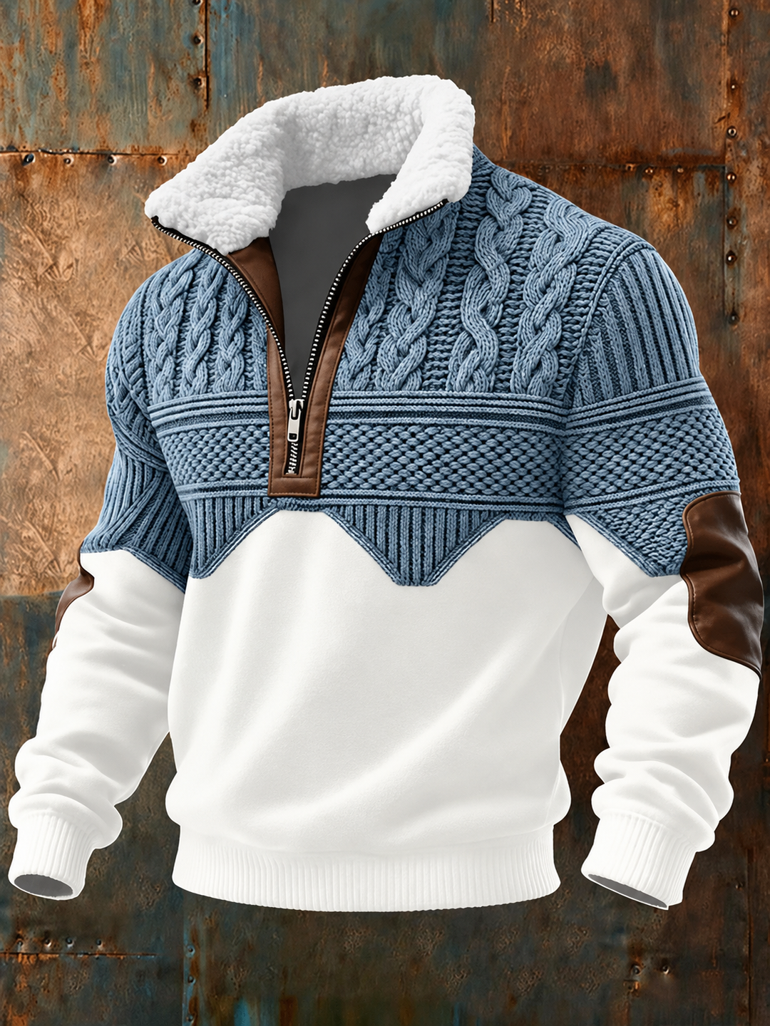 Brady - Pullover effetto maglia morbido al tatto