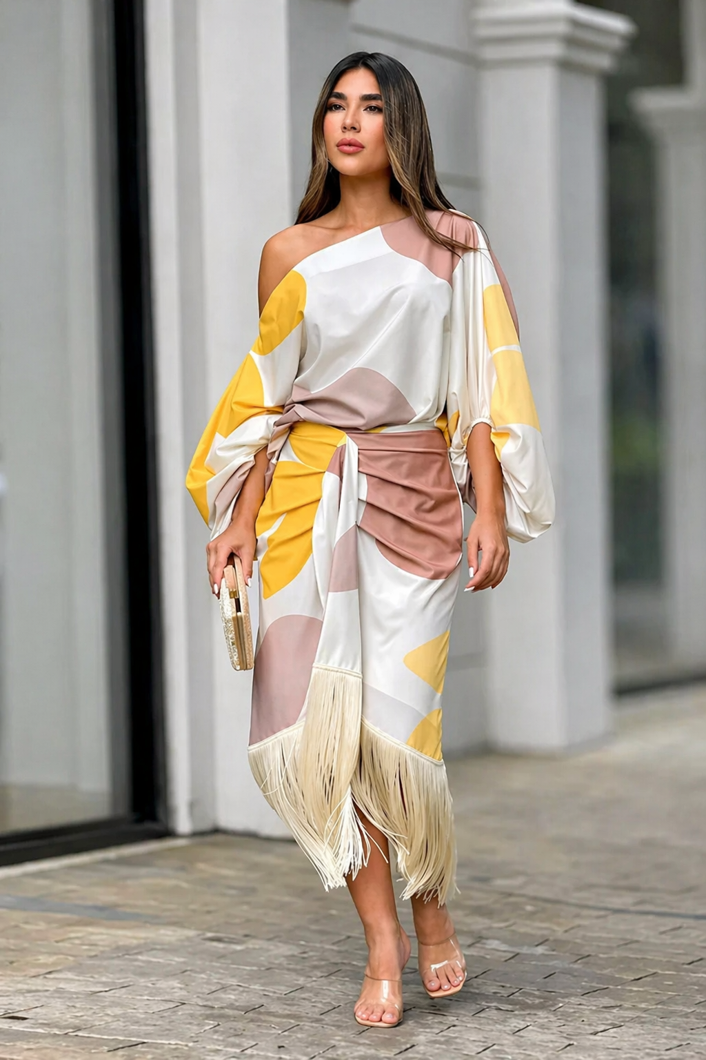 Saylor - Abito con frange di lusso