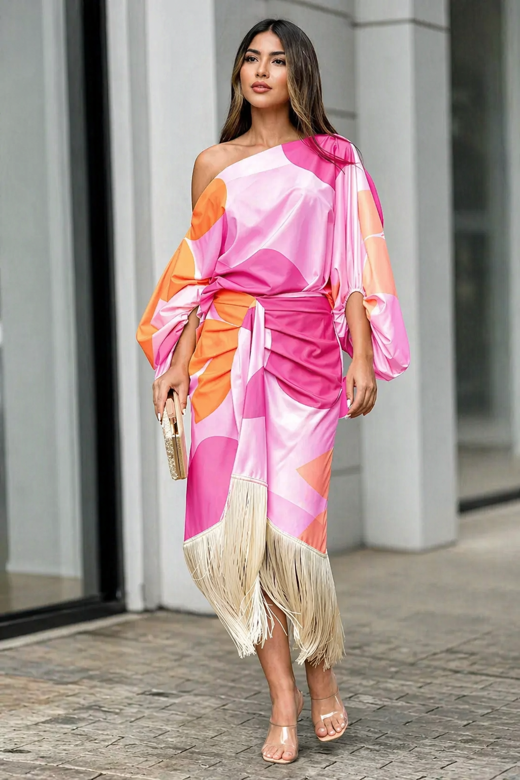Saylor - Abito con frange di lusso