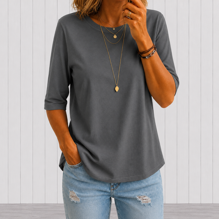 Isara - T-shirt a mezza manica morbida al tatto