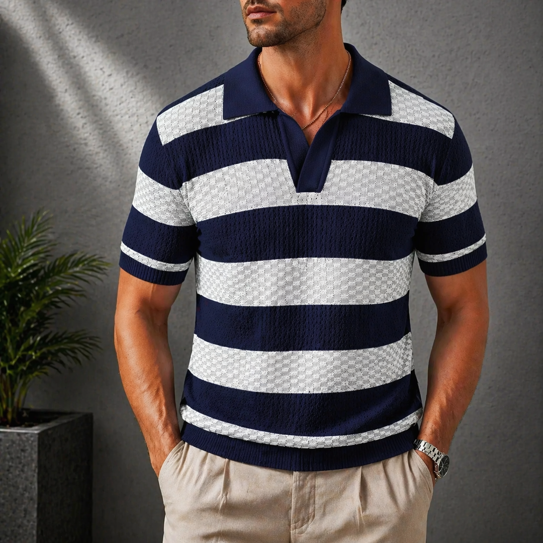Alden - Polo in maglia lavorata