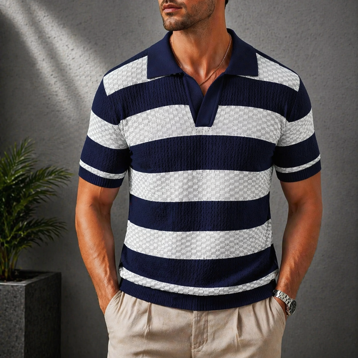 Alden - Polo in maglia lavorata