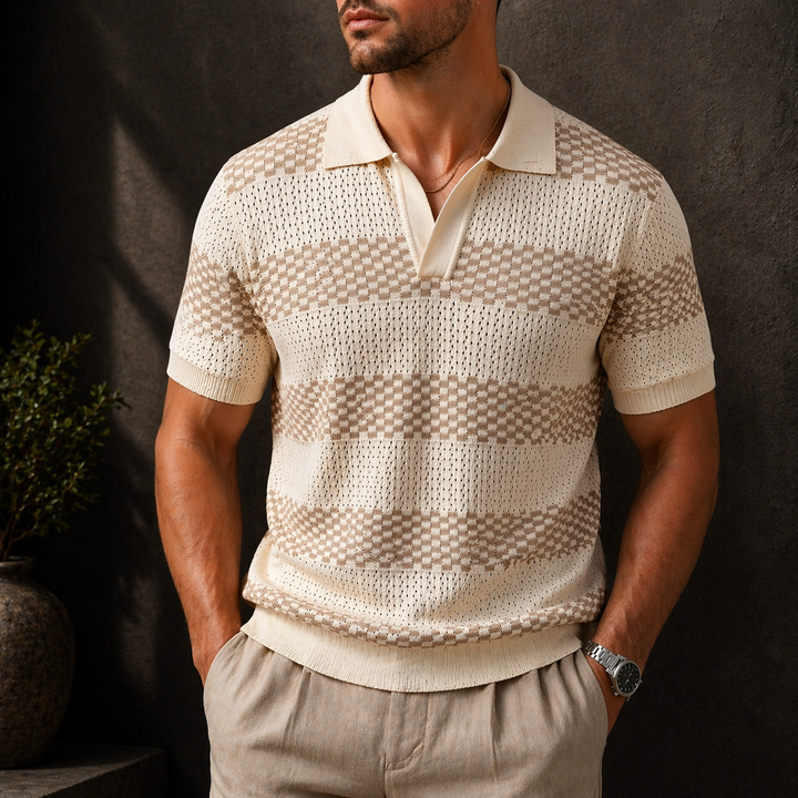 Alden - Polo in maglia lavorata