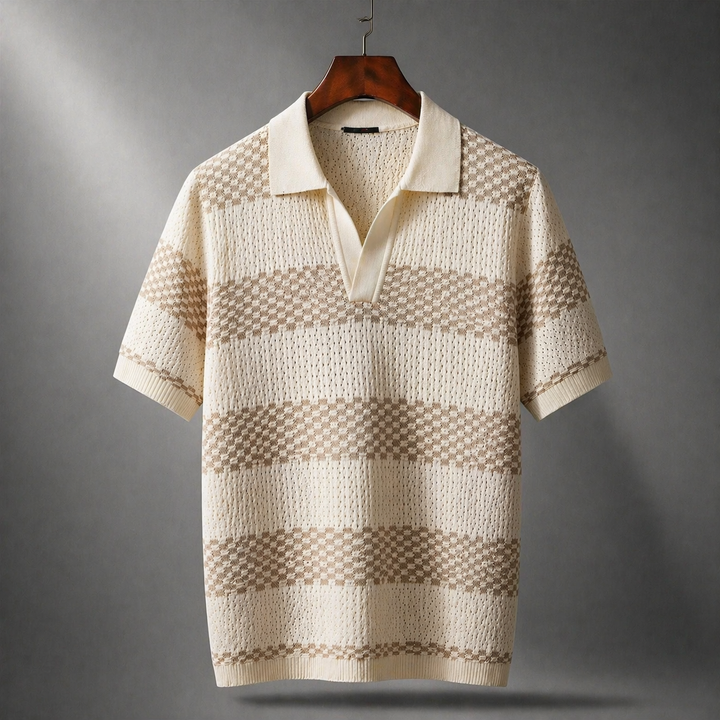 Alden - Polo in maglia lavorata
