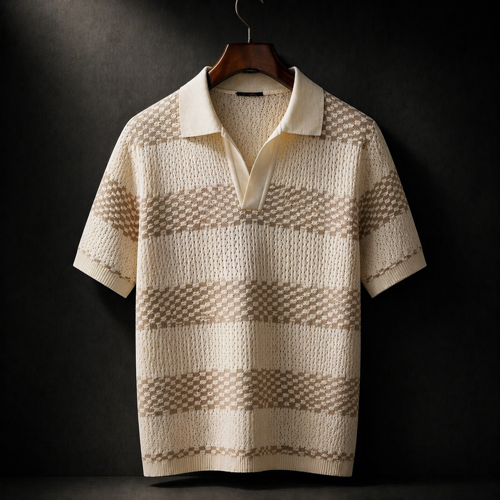Alden - Polo in maglia lavorata