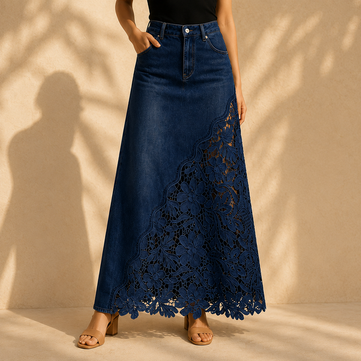 Faelyn - Gonna maxi elegante a vita alta