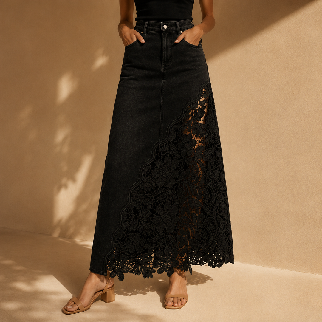 Faelyn - Gonna maxi elegante a vita alta