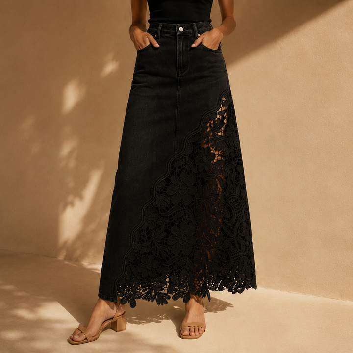 Faelyn - Gonna maxi elegante a vita alta