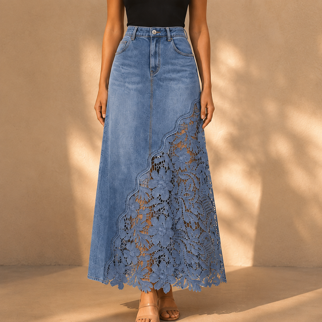 Faelyn - Gonna maxi elegante a vita alta