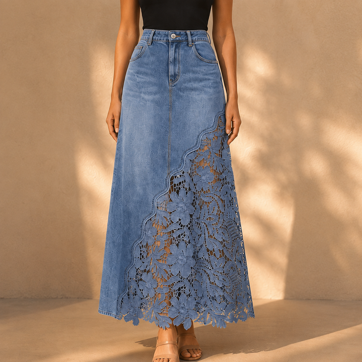 Faelyn - Gonna maxi elegante a vita alta