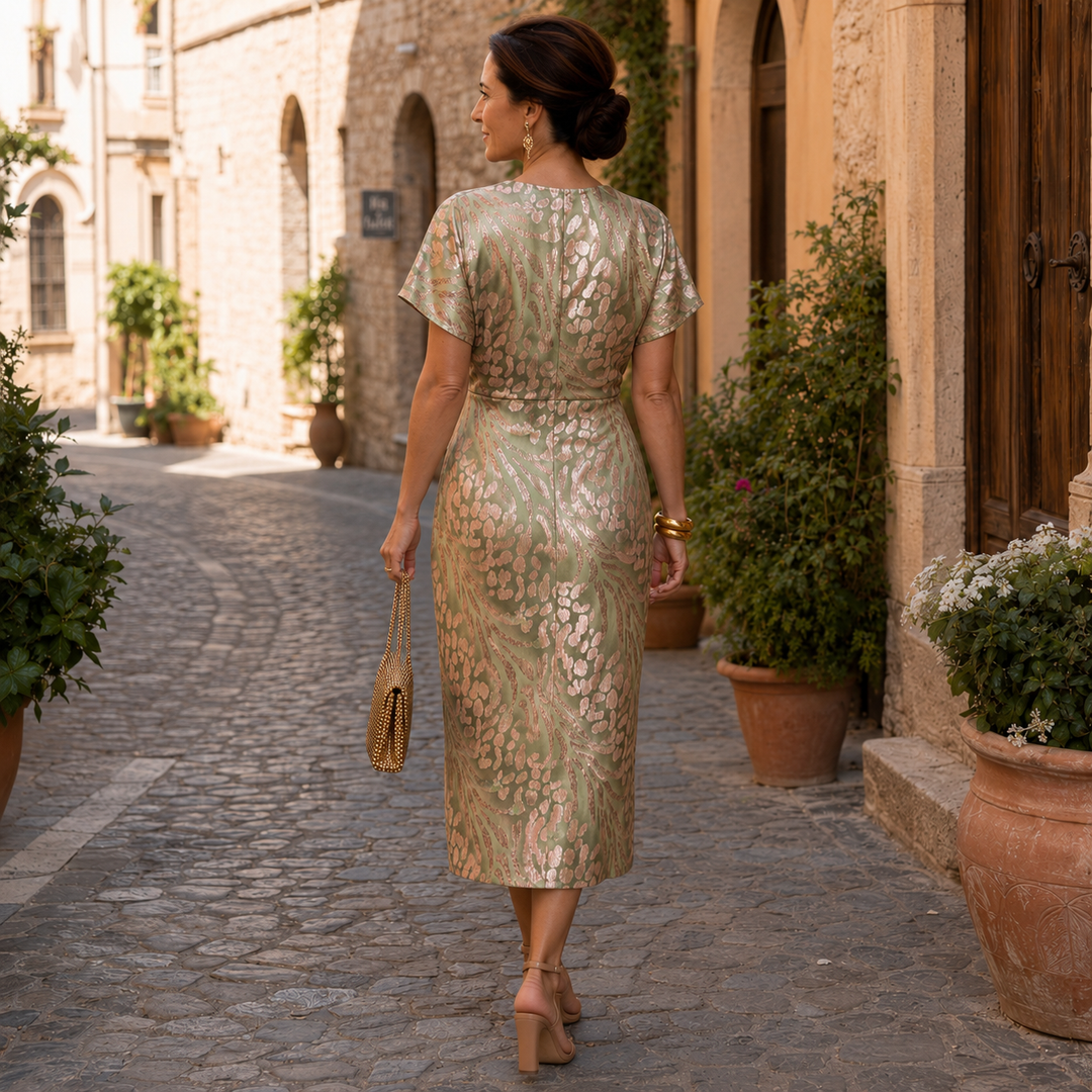 Bellisse - Abito midi testurizzato
