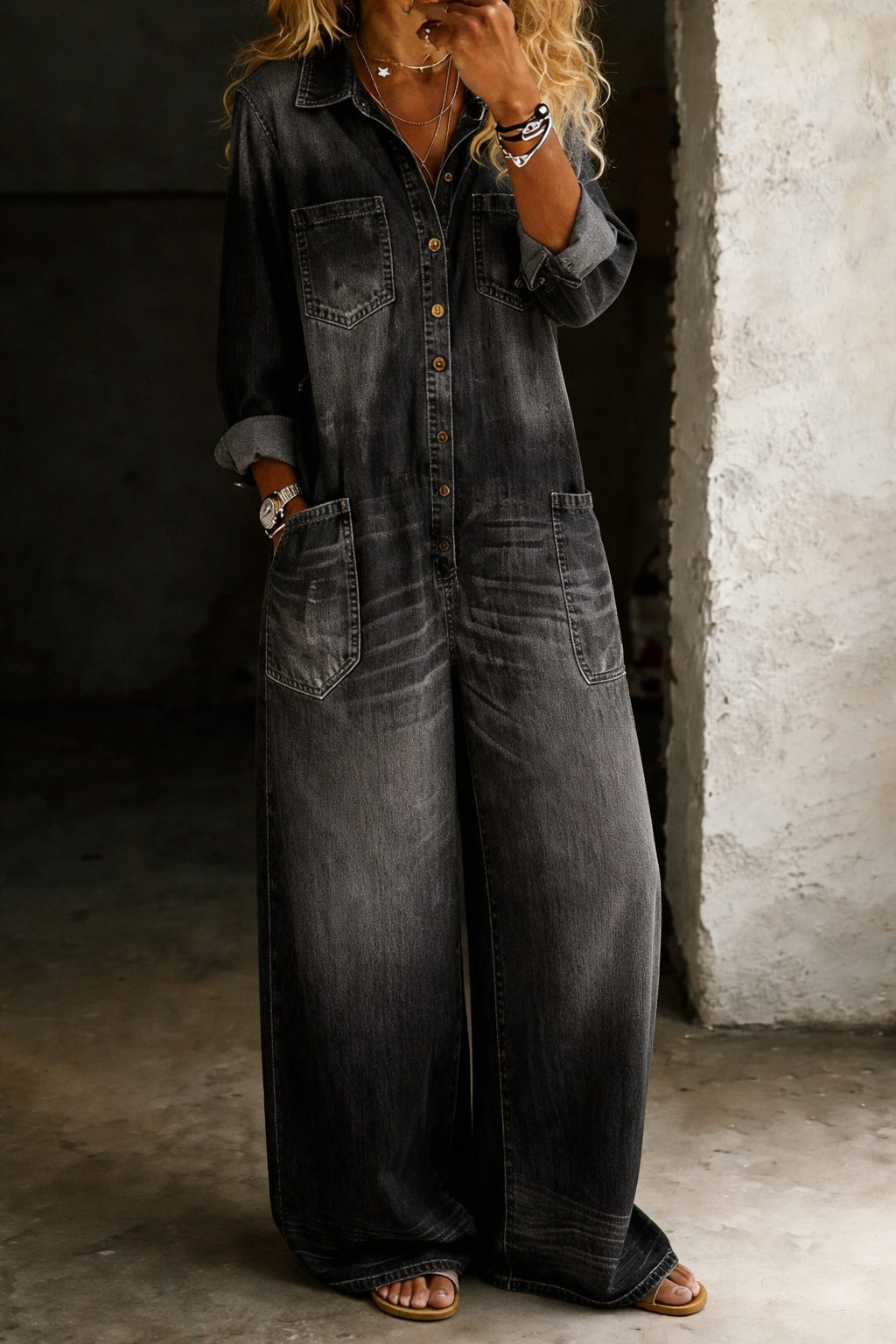 Thalassa - Salopette casual in denim