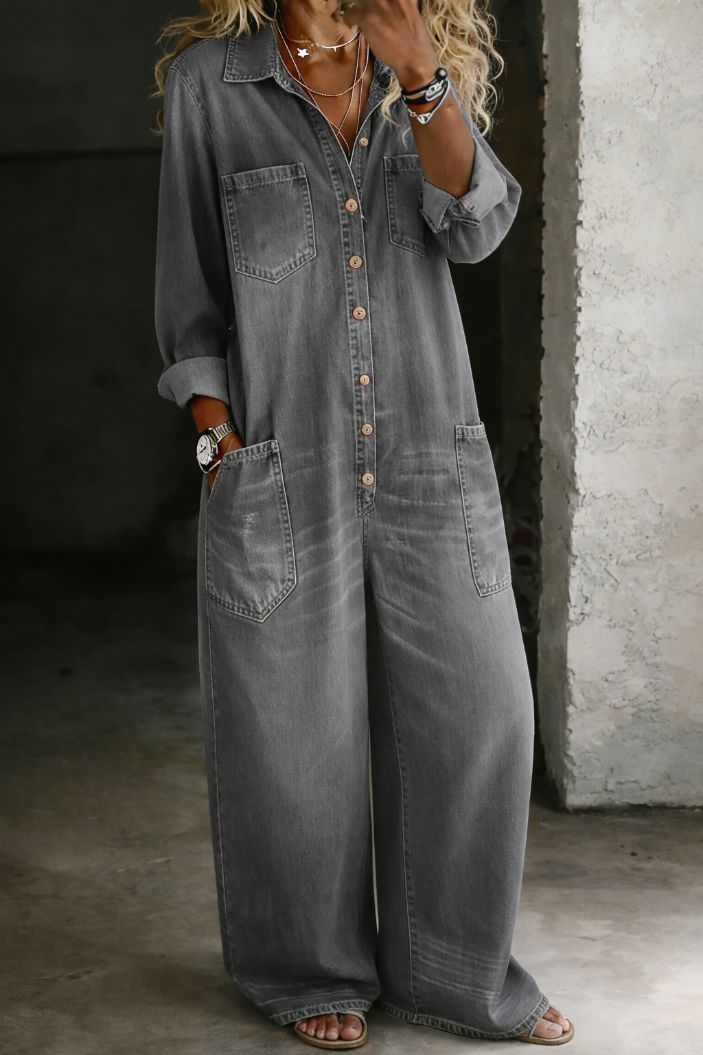 Thalassa - Salopette casual in denim