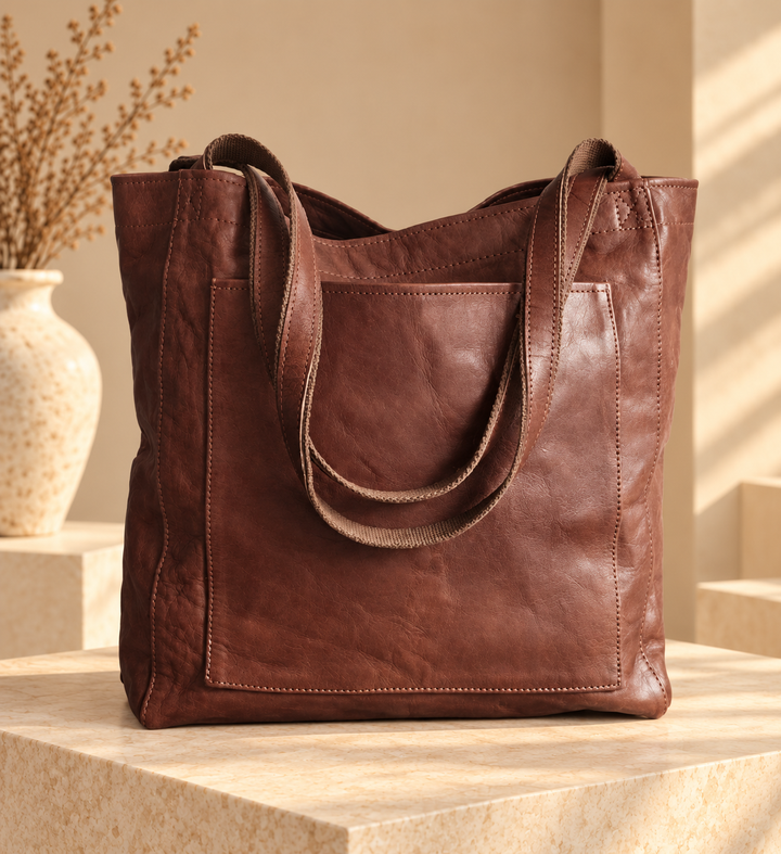 Dione - Borsa tote strutturata con zip