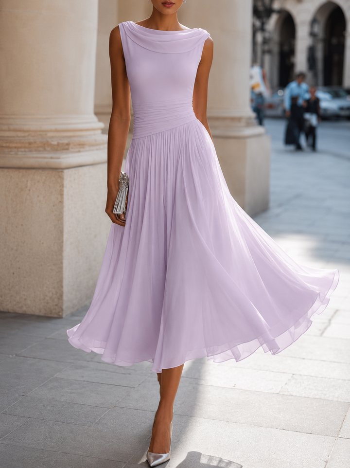Carissa - Abito midi elegante drappeggiato