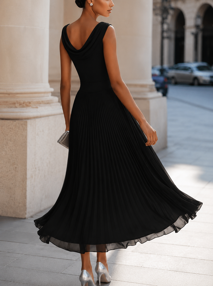 Carissa - Abito midi elegante drappeggiato