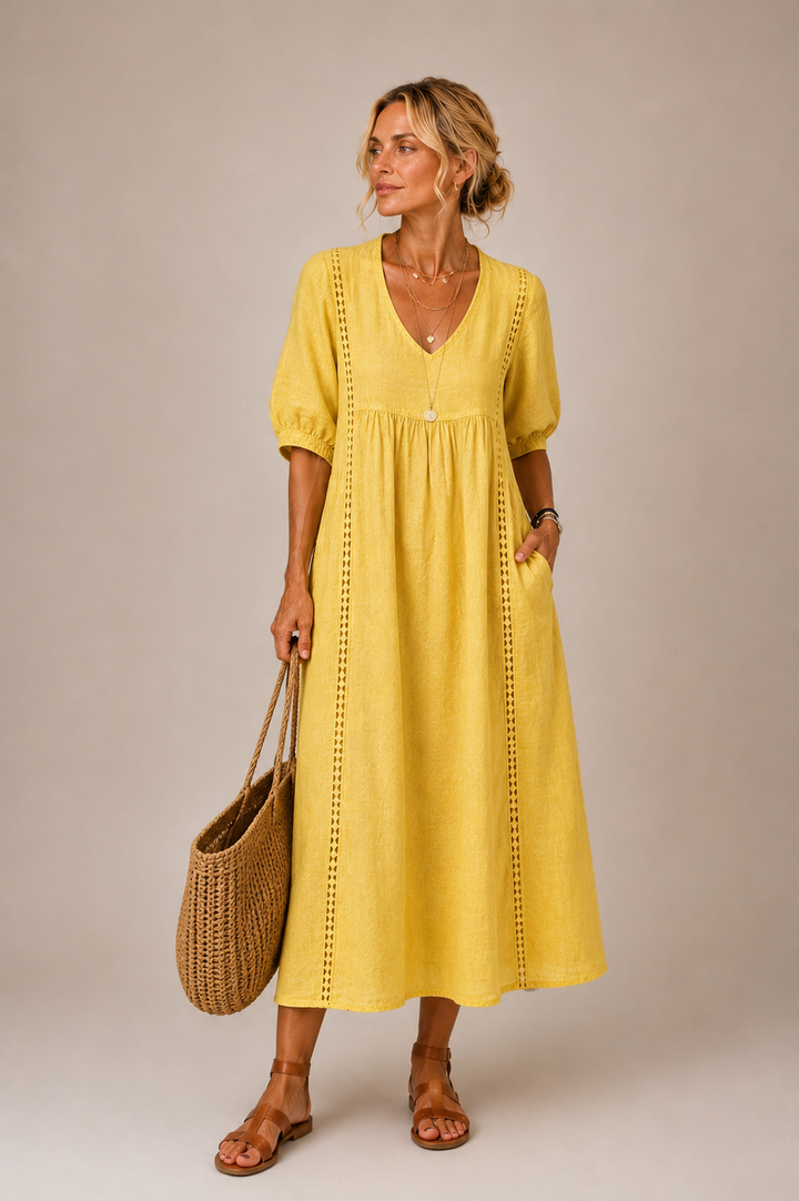 Serenia - Blusa leggera con pizzo