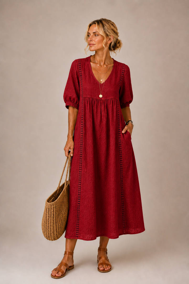 Serenia - Blusa leggera con pizzo